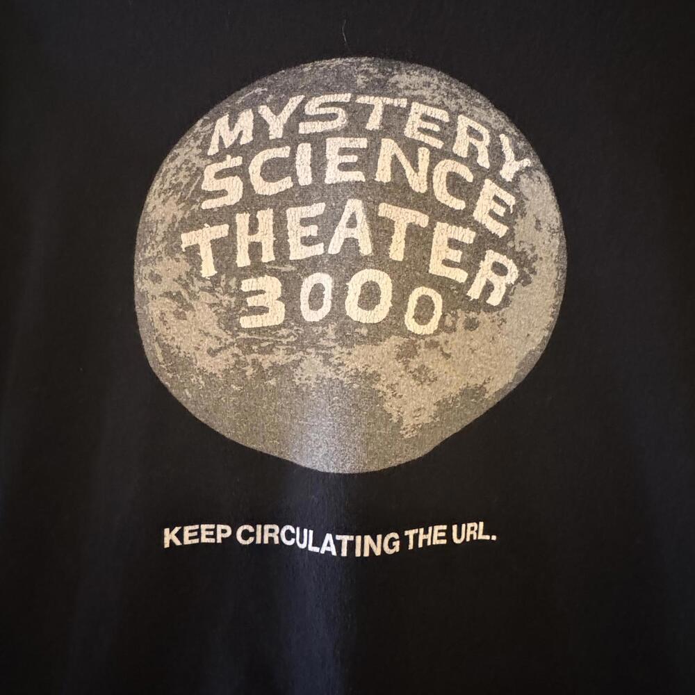 Mystery Science Theater 3000 Black Graphic T-Shirt Size M